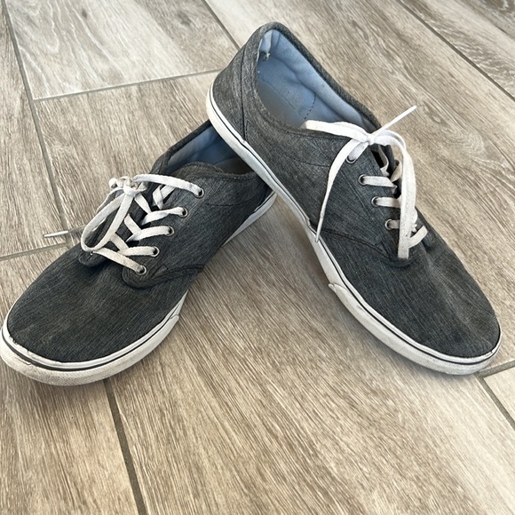 Gray Low Top Vans - Picture 2 of 6